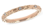 Allison Kaufman Diamond Wedding Band in 14K Rose Gold, 0.07 ctw