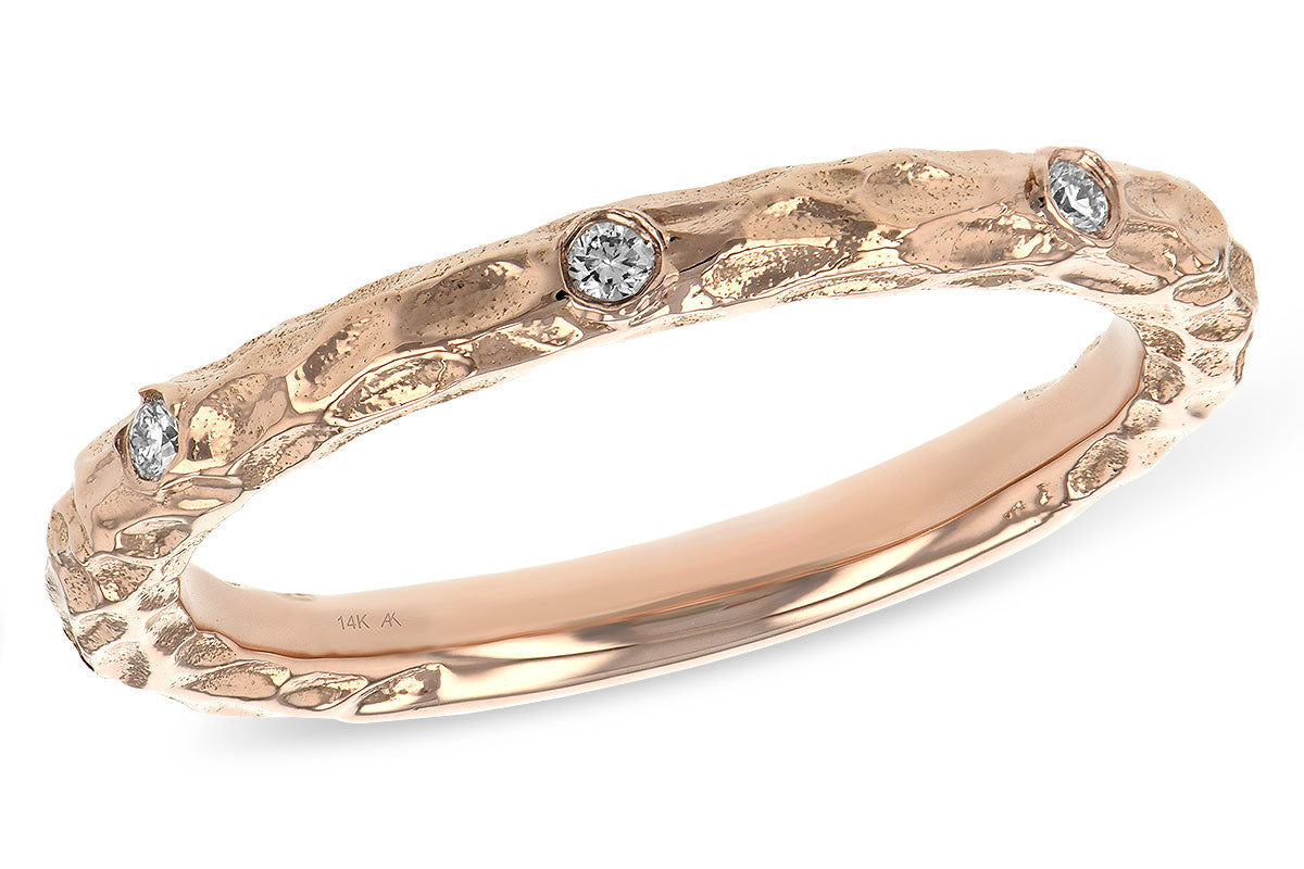 Allison Kaufman Diamond Wedding Band in 14K Rose Gold, 0.07 ctw