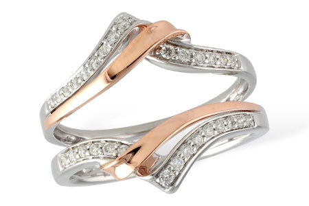 Allison Kaufman Diamond Ring Guard in 14K Two-Tone Gold, 0.23 ctw (W2120)