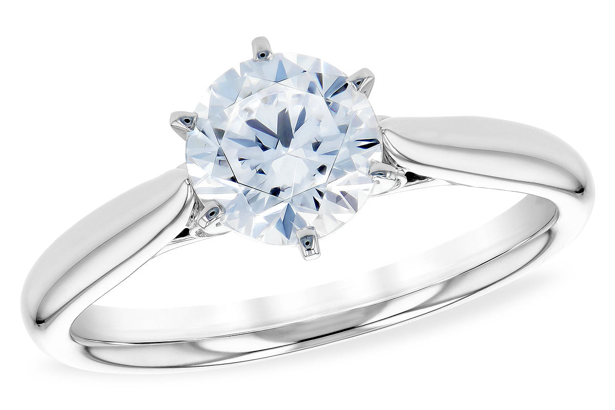 Allison Kaufman Diamond Engagement Ring Semi-Mount in 14K White Gold, 0.04 ctw (L7485)