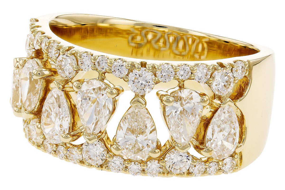 Allison Kaufman Diamond Wedding Band in 14K Yellow Gold, 1.95 ctw, alternate view