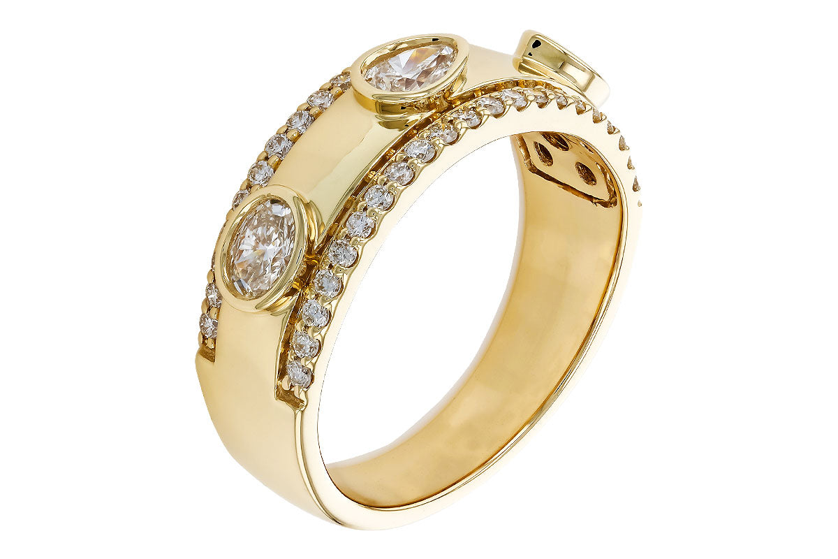 Allison Kaufman Diamond Wedding Band in 14K Yellow Gold, 0.75 ctw (W2613), alternate view