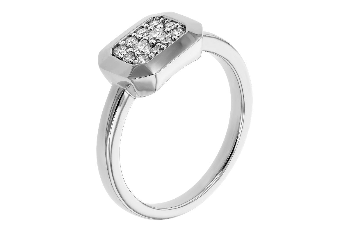 Allison Kaufman Diamond Ring in 14K White Gold, 0.25 ctw (D6050), alternate view