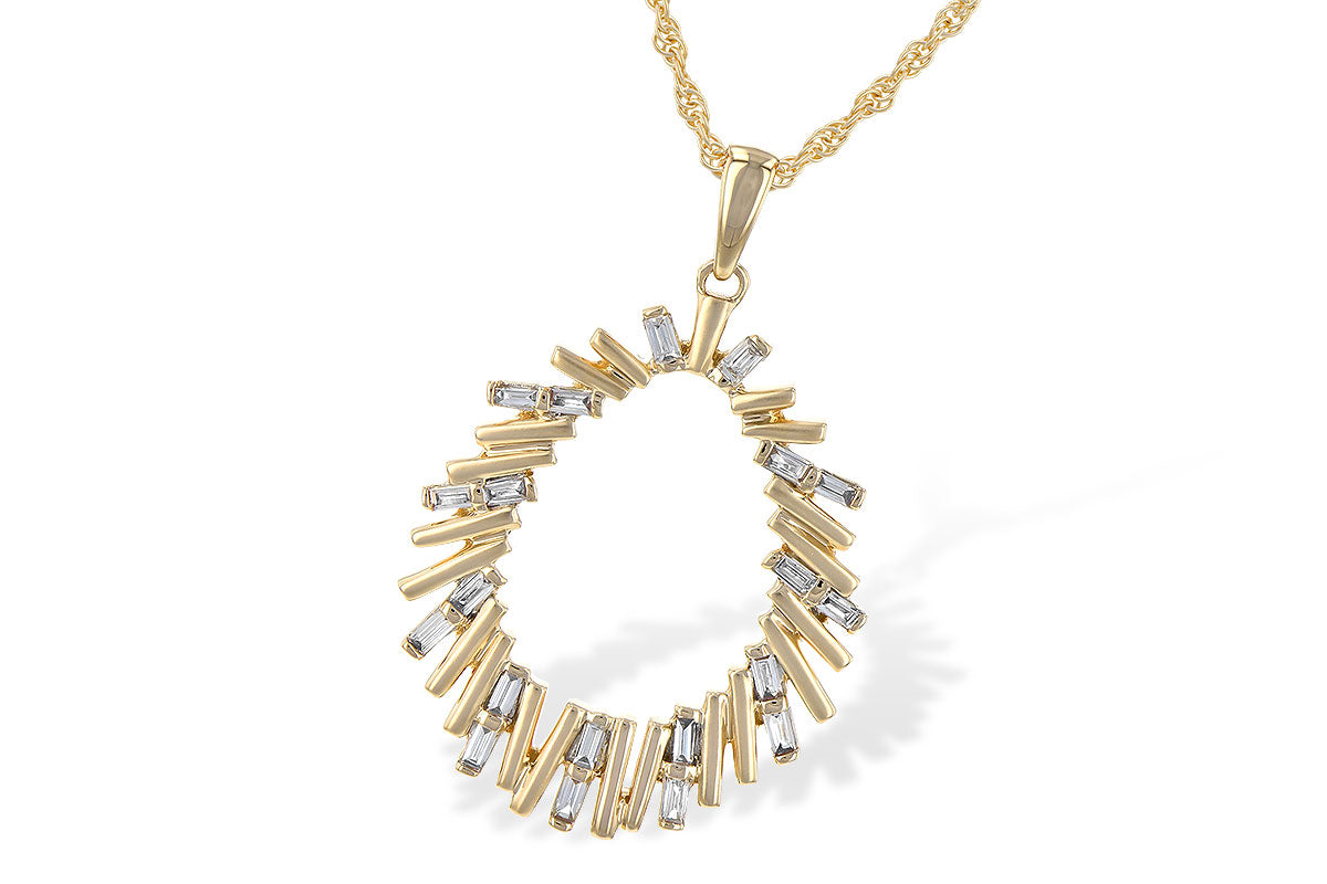 Allison Kaufman Diamond Necklace in 14K Yellow Gold, 0.24 ctw (N8122)