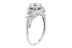 Allison Kaufman Diamond Engagement Ring Semi-Mount in 14K White Gold, 0.09 ctw, alternate view