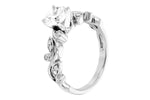 Allison Kaufman Diamond Engagement Ring Semi-Mount in 14K White Gold, 0.14 ctw (L7757), alternate view