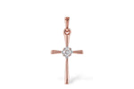 Allison Kaufman Diamond Pendant in 14K Rose Gold, 0.05 ctw (P6545)