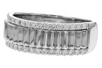 Allison Kaufman Diamond Wedding Band in 14K White Gold, 0.33 ctw, alternate view