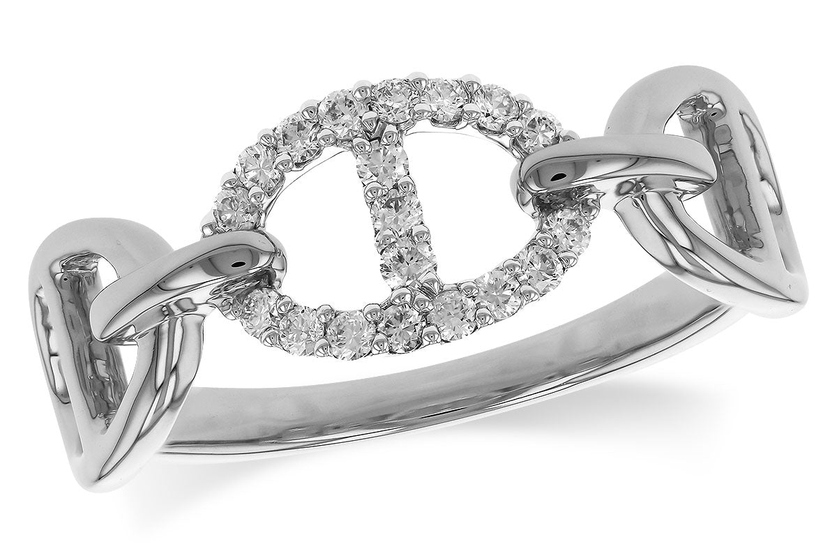 Allison Kaufman Diamond Ring in 14K White Gold, 0.18 ctw