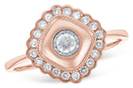 Allison Kaufman Diamond Ring in 14K Rose Gold, 0.30 ctw