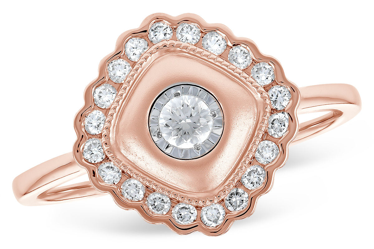 Allison Kaufman Diamond Ring in 14K Rose Gold, 0.30 ctw