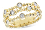 Allison Kaufman Diamond Wedding Band in 14K Yellow Gold, 0.12 ctw (W2406)