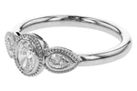 Allison Kaufman Fancy-Cut Diamond Ring in 14K White Gold, 0.60 ctw, alternate view