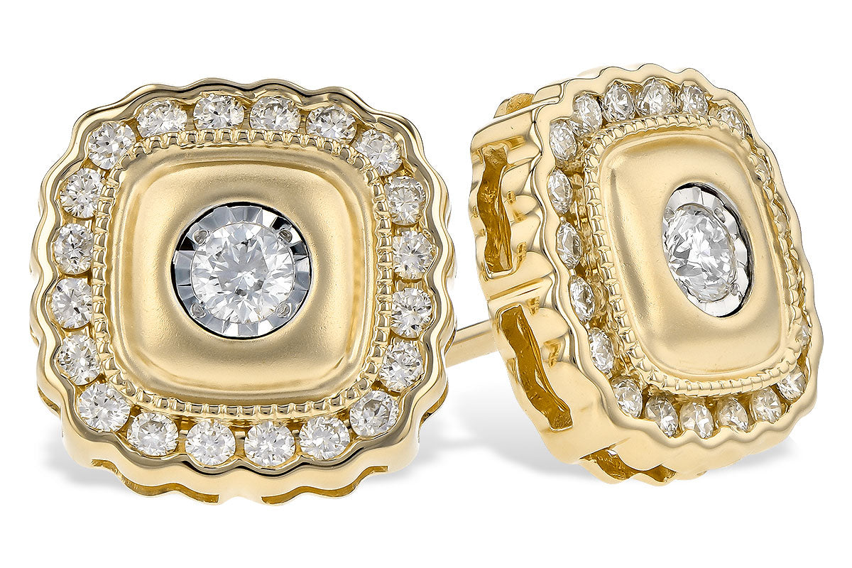 Allison Kaufman Diamond Earrings in 14K Yellow Gold, 0.42 ctw