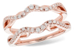 Allison Kaufman Diamond Ring Guard in 14K Rose Gold, 0.32 ctw (W2417)
