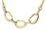 Allison Kaufman Diamond Necklace in 14K Yellow & White Gold, 0.25 ctw (N8560), alternate view