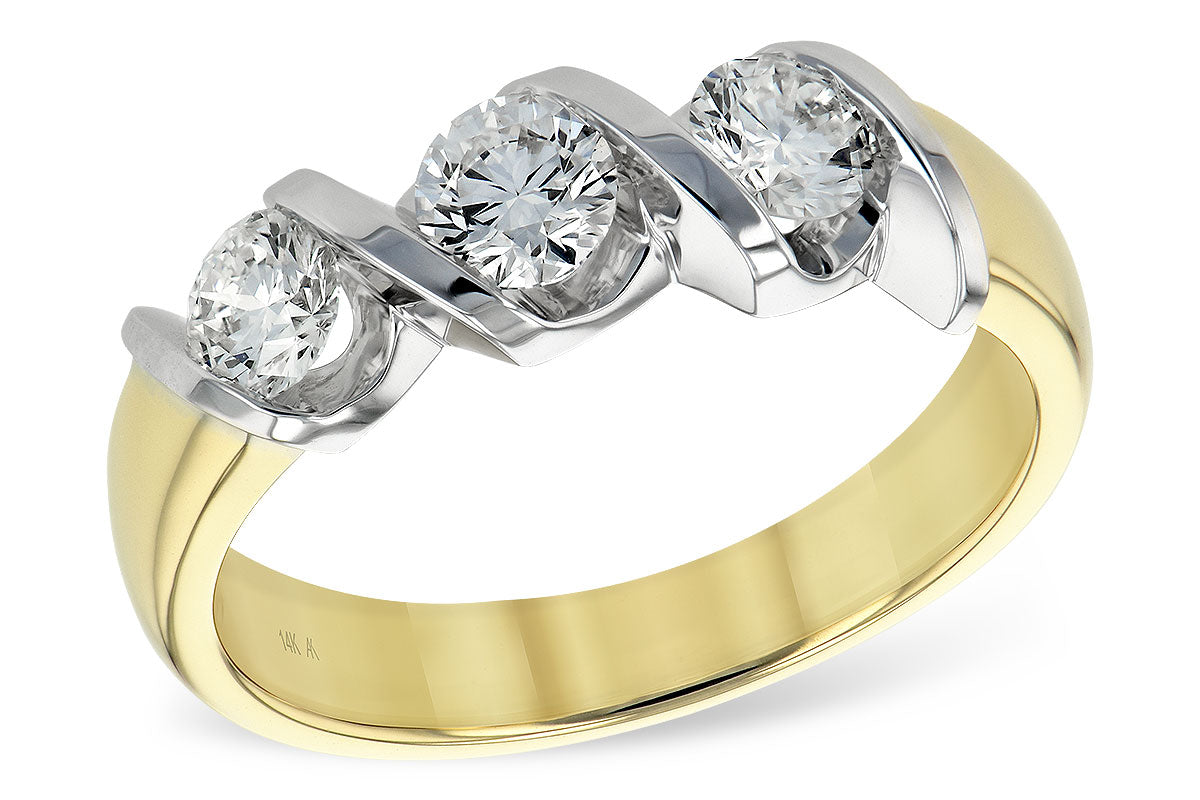 Allison Kaufman Diamond Wedding Band in 14K Yellow Gold, 0.75 ctw (WR117-75)
