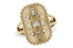 Allison Kaufman Baguette Diamond Ring in 14K Yellow Gold, 0.21 ctw