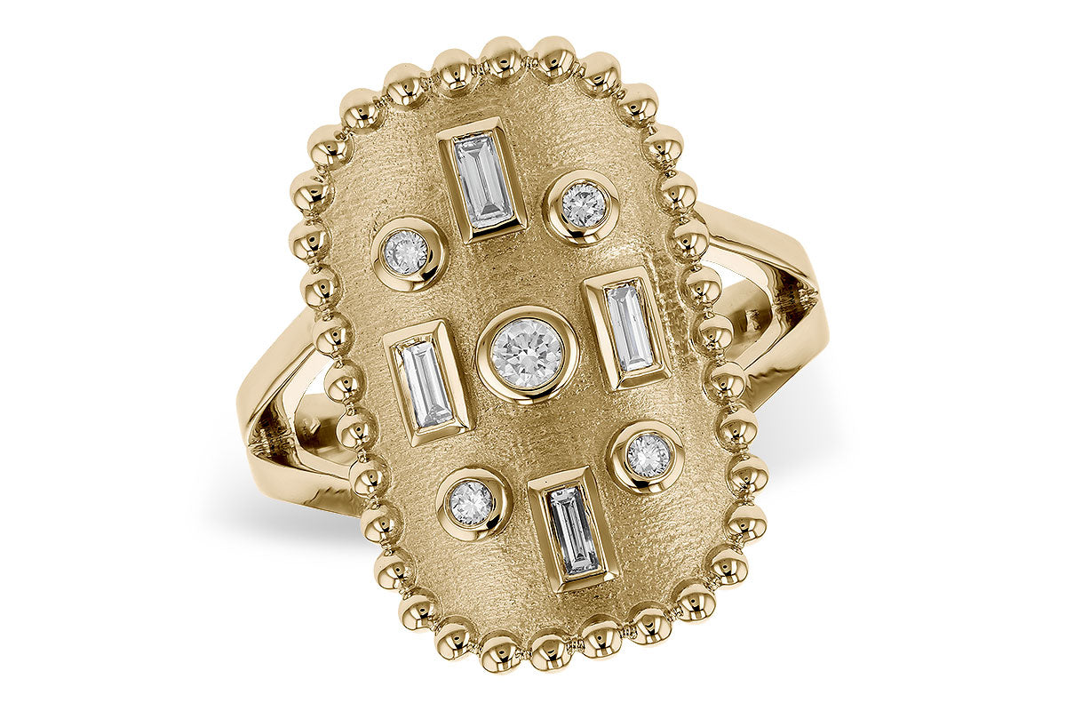 Allison Kaufman Baguette Diamond Ring in 14K Yellow Gold, 0.21 ctw