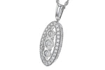 Allison Kaufman Diamond Necklace in 14K White Gold, 0.34 ctw (N8209), alternate view