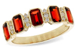 Allison Kaufman Garnet & Diamond Ring in 14K Yellow Gold, 1.74 ctw