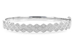 Allison Kaufman Diamond Bangle Bracelet in 14K White Gold, 0.86 ctw