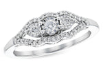Allison Kaufman Diamond Wedding Band in 14K White Gold, 0.25 ctw (D5810)