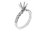 Allison Kaufman Diamond Engagement Ring Semi-Mount in 14K White Gold, 0.75 ctw (L7876), alternate view