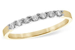 Allison Kaufman Diamond Wedding Band in 14K Yellow & White Gold, 0.12 ctw (WR114-12)