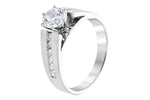 Allison Kaufman Diamond Engagement Ring Semi-Mount in 14K White Gold, 0.27 ctw (L7434), alternate view