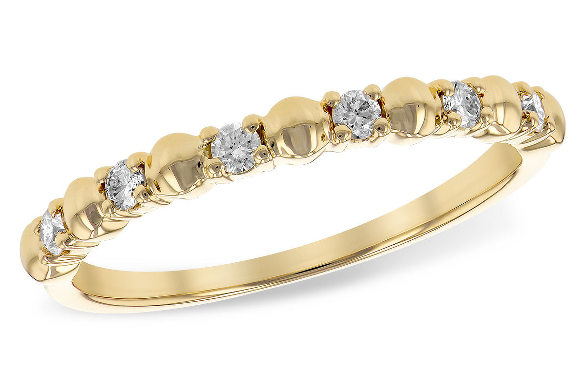 Allison Kaufman Diamond Wedding Band in 14K Yellow Gold, 0.15 ctw (W2309)