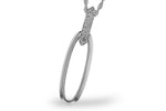 Allison Kaufman Diamond Necklace in 14K White Gold, 0.10 ctw (N8629)