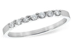 Allison Kaufman Diamond Wedding Band in 14K White Gold, 0.12 ctw (WR114-12)