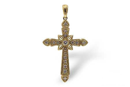 Allison Kaufman Diamond Pendant in 14K Yellow Gold, 0.18 ctw