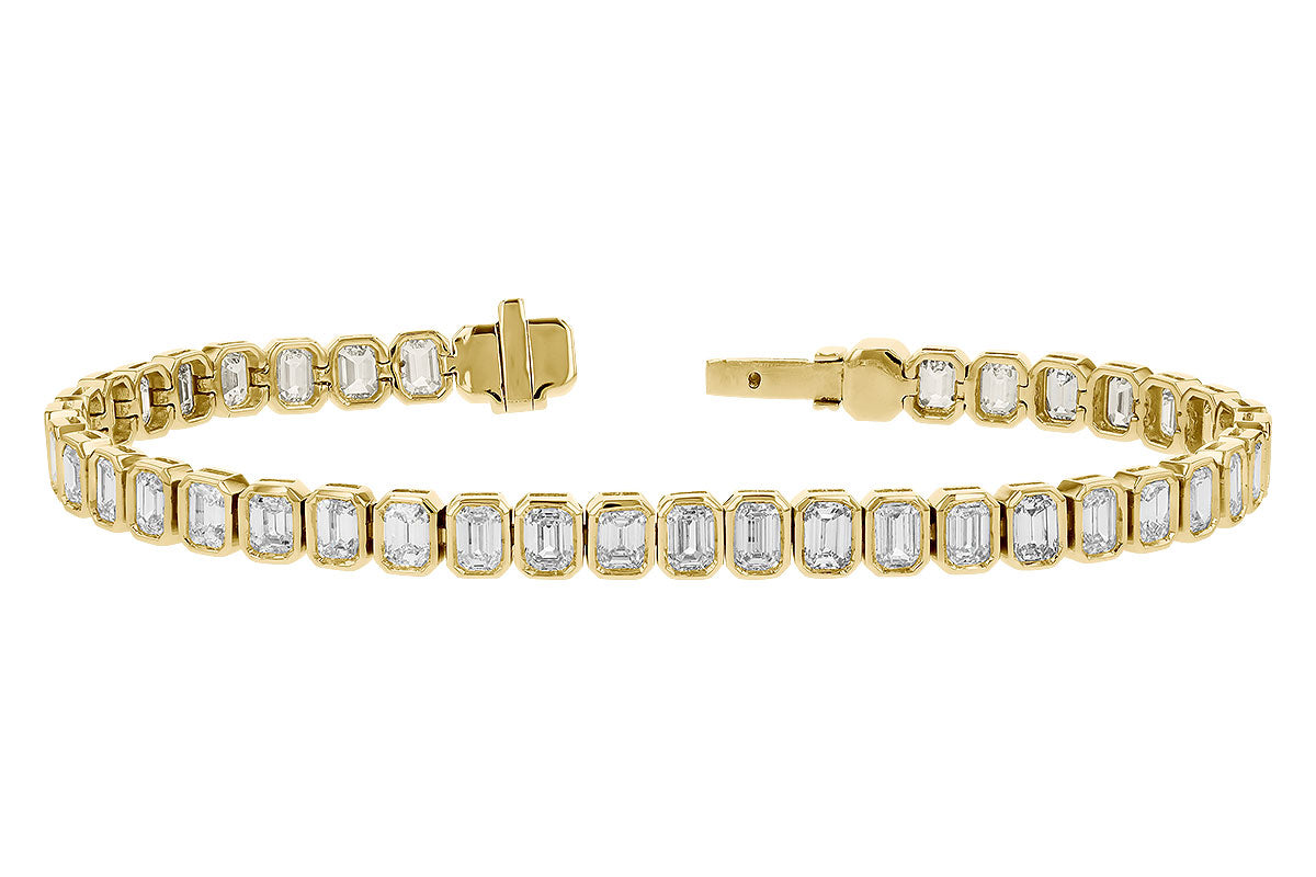 Allison Kaufman Fancy-Cut Diamond Bracelet in 14K Yellow Gold, 8.05 ctw