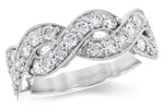 Allison Kaufman Diamond Wedding Band in 14K White Gold, 1.00 ctw (WR837-1)