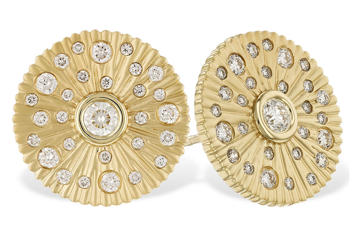Allison Kaufman Diamond Earrings in 14K Yellow Gold, 0.51 ctw