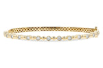 Allison Kaufman Diamond Bangle Bracelet in 14K Yellow Gold, 0.25 ctw