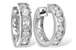 Allison Kaufman Diamond Earrings in 14K White Gold, 2.00 ctw (ER100-2)