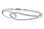 Allison Kaufman Diamond Bangle Bracelet in 14K White Gold, 0.50 ctw (B1254), alternate view
