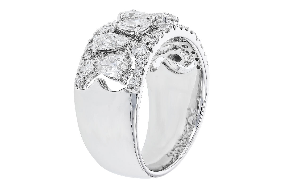Allison Kaufman Diamond Wedding Band in 14K White Gold, 1.95 ctw, alternate view