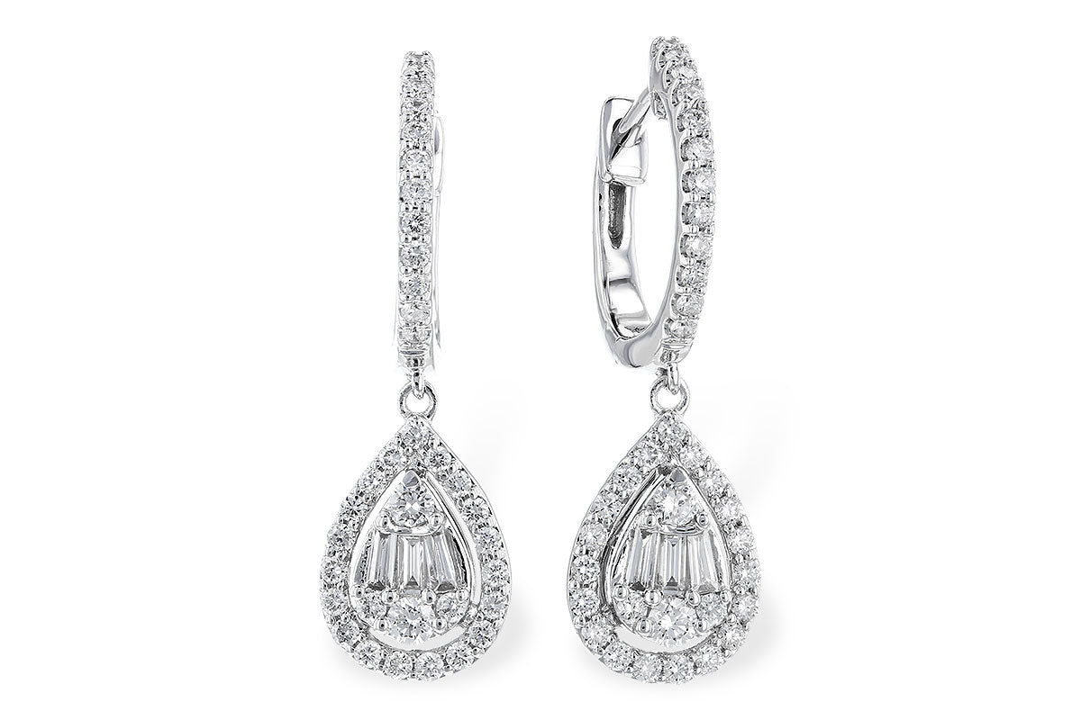 Allison Kaufman Diamond Earrings in 14K White Gold, 0.50 ctw (E2156)