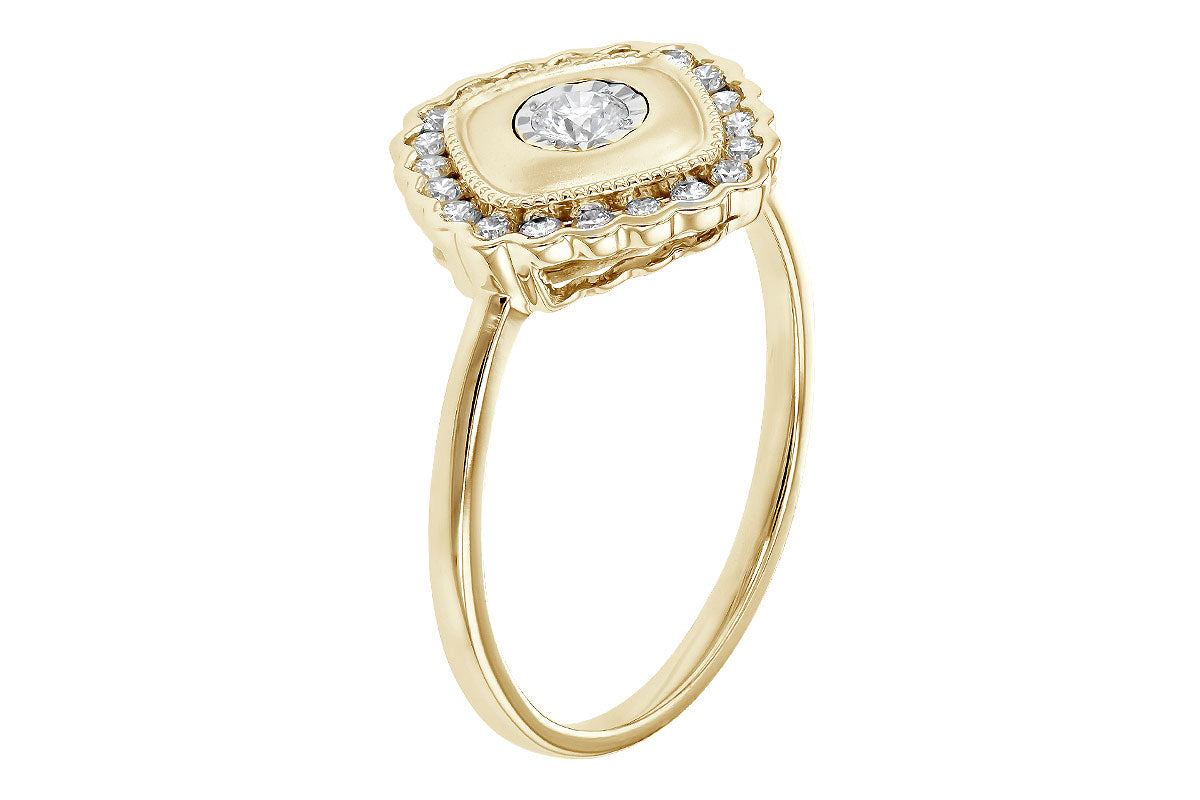 Allison Kaufman Diamond Ring in 14K Yellow Gold, 0.30 ctw, alternate view