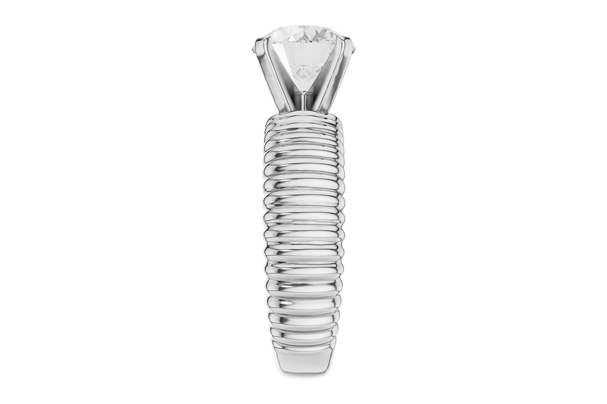 Allison Kaufman Engagement Ring Semi-Mount in 14K White Gold (L7951), alternate view