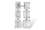 Allison Kaufman Fancy-Cut Diamond Earrings in 14K White Gold, 1.12 ctw