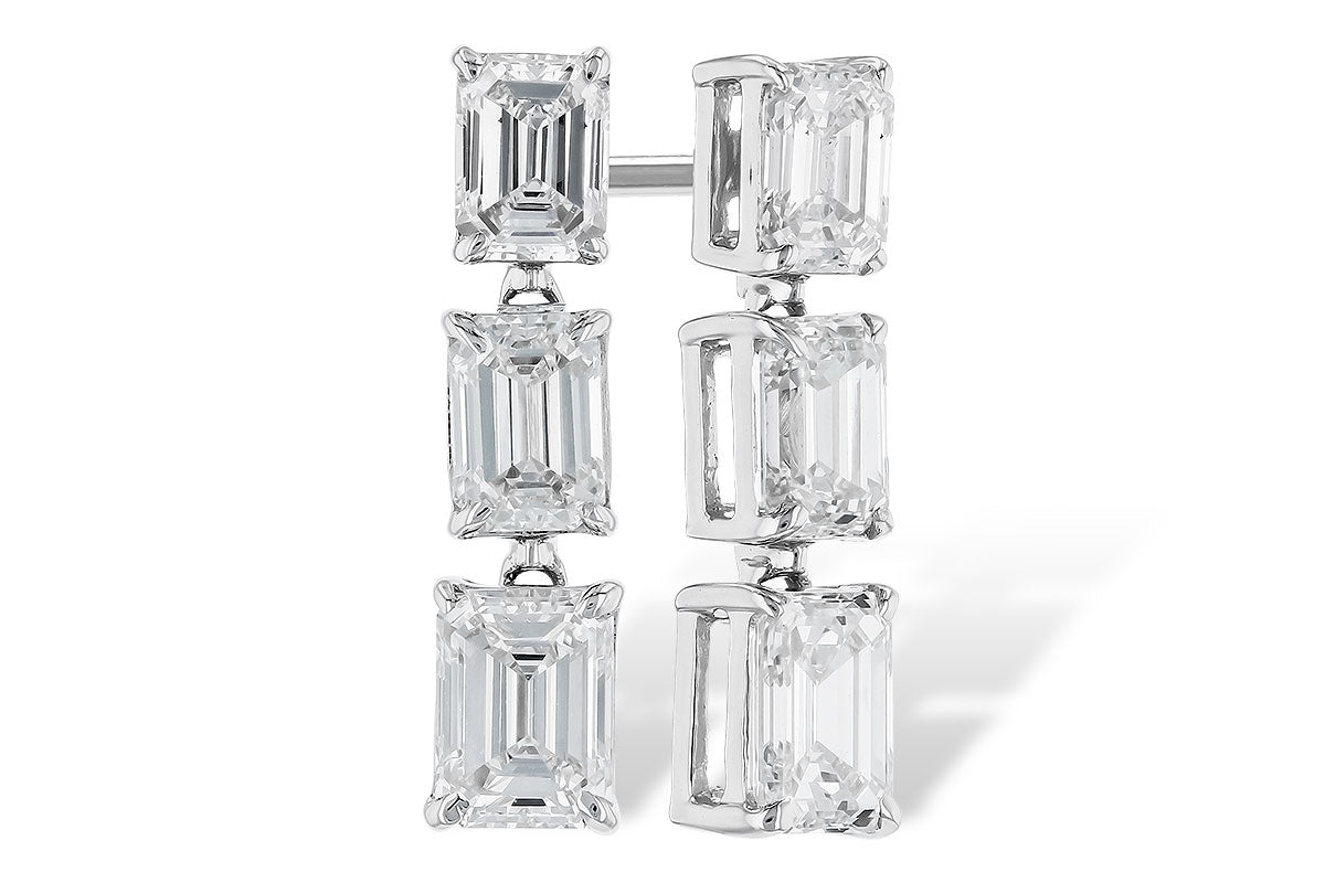 Allison Kaufman Fancy-Cut Diamond Earrings in 14K White Gold, 1.12 ctw