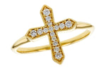 Allison Kaufman Diamond Ring in 14K Yellow Gold, 0.15 ctw
