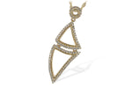 Allison Kaufman Diamond Necklace in 14K Yellow Gold, 0.25 ctw (N7785)