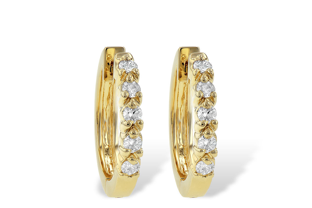 Allison Kaufman Diamond Earrings in 14K Yellow Gold, 0.25 ctw (ER104-25)
