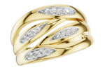 Allison Kaufman Diamond Wedding Band in 14K Yellow Gold, 0.16 ctw (W2736)